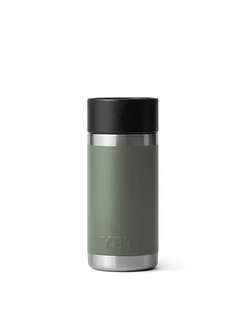 Camp Green Yeti Rambler 12oz Bottle with HotShot Cap